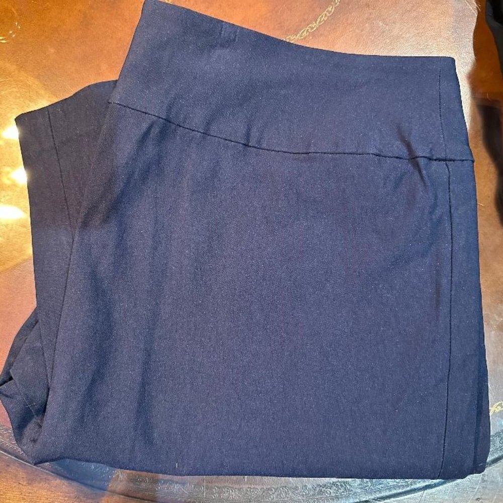 Women's Nic&Zoe Wonderstretch Straight Leg Black Pants Size 14W New Without Tags